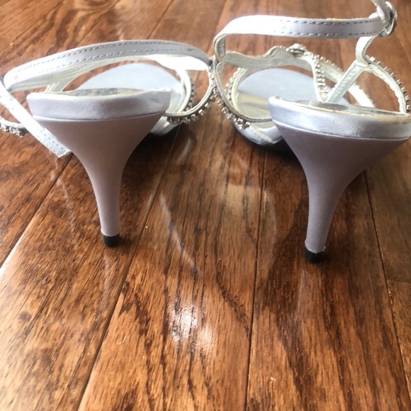 Marinelli silver sequin strappy heels - Picture 4 of 5